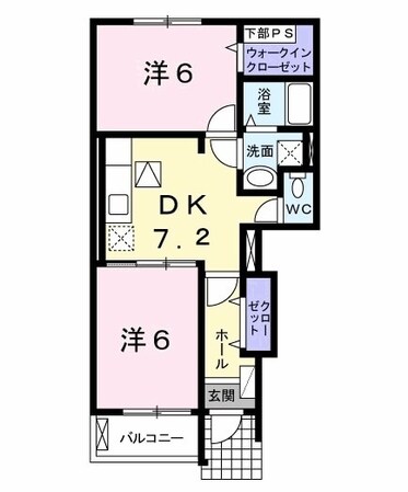 メゾン フォレスティア Aの物件間取画像